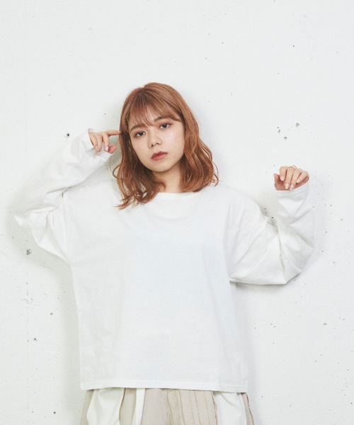 sakishimatokyo(サキシマトーキョー)の「ゆるりらカットソー(Tシャツ/カットソー・レディース・ホワイト/イエロー・FREE)」の2枚目の写真