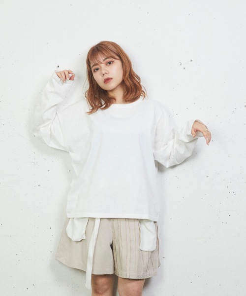 sakishimatokyo(サキシマトーキョー)の「ゆるりらカットソー(Tシャツ/カットソー・レディース・ホワイト/イエロー・FREE)」の18枚目の写真