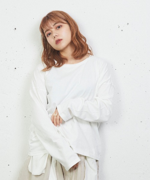 sakishimatokyo(サキシマトーキョー)の「ゆるりらカットソー(Tシャツ/カットソー・レディース・ホワイト/イエロー・FREE)」の16枚目の写真