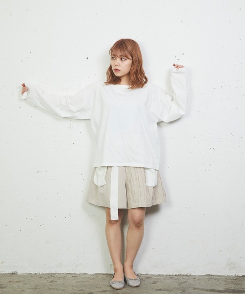 sakishimatokyo(サキシマトーキョー)の「ゆるりらカットソー(Tシャツ/カットソー・レディース・ホワイト/イエロー・FREE)」の15枚目の写真