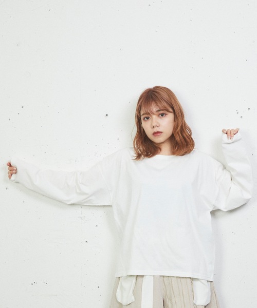 sakishimatokyo(サキシマトーキョー)の「ゆるりらカットソー(Tシャツ/カットソー・レディース・ホワイト/イエロー・FREE)」の14枚目の写真