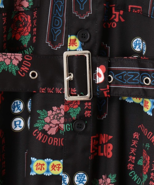 Candy Stripper（キャンディストリッパー）の「CANDY TOKYO シャツワンピース（ワンピース・レディース・オフホワイト/ピンク/ブラック・1/2）」の12枚目の写真