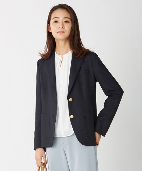 ウールシルクオックスシングル テーラードジャケット