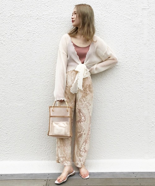 one after another NICE CLAUP（ワンアフターアナザーナイスクラップ）の「オパールパンツ（その他パンツ・レディース・ベージュ/オフホワイト/ミント・FREE）」の14枚目の写真