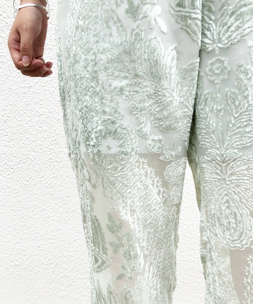 one after another NICE CLAUP（ワンアフターアナザーナイスクラップ）の「オパールパンツ（その他パンツ・レディース・ベージュ/オフホワイト/ミント・FREE）」の8枚目の写真