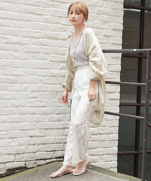 one after another NICE CLAUP（ワンアフターアナザーナイスクラップ）の「オパールパンツ（その他パンツ・レディース・ベージュ/オフホワイト/ミント・FREE）」の11枚目の写真