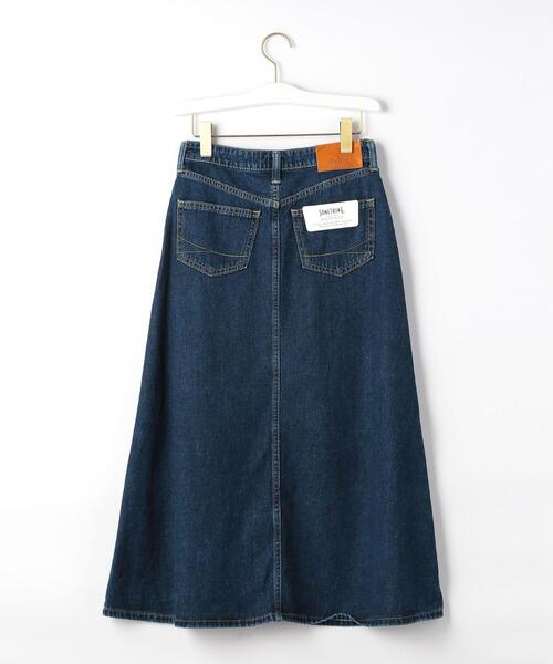 SOMETHING（サムシング）の「[ 別注 ] [サムシング] SC SOMETHING×GLR デニム フレア スカート（デニムスカート・レディース・コバルトブルー/ネイビー/ライトブルー・SMALL/MEDIUM）」の21枚目の写真