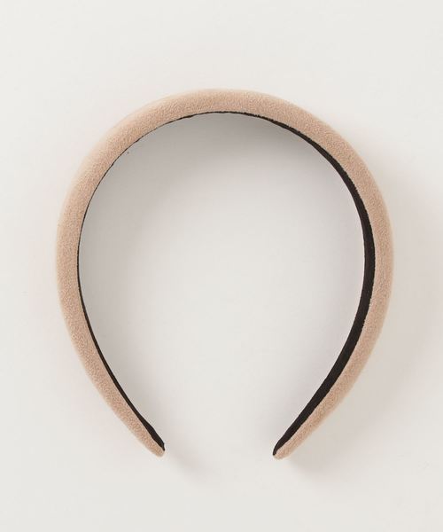 WEGO（ウィゴー）の「WEGO/ワイドフェイクスエードカチューシャ（カチューシャ・レディース・ブラック/ベージュ/キャメル・FREE）」の3枚目の写真
