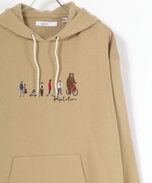 Lazar（ラザル）の「People Animal 刺繍 USAコットン スウェット パーカー/フーディー（パーカー・メンズ）」