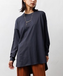 mili an deni | オーガニックコットン長袖レイヤードTシャツ(Tシャツ/カットソー)