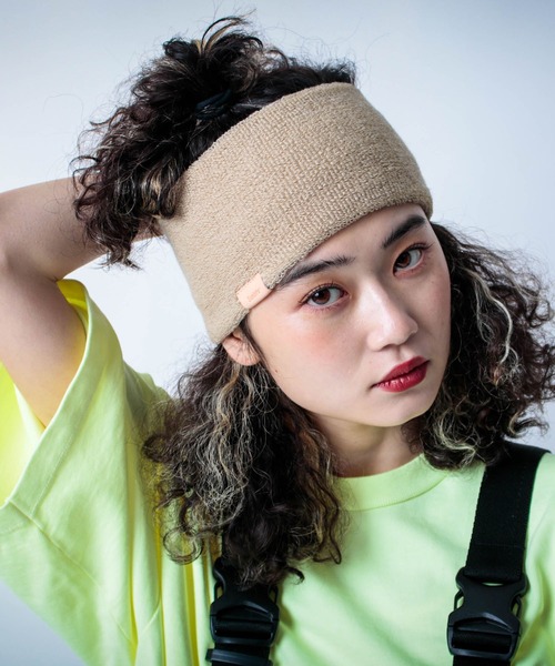 sunista（サニスタ）の「【sunista/サニスタ】 THICK leather / COOL MAX HAIR BAND（ヘアバンド・レディース・チャコール/ベージュ/カーキ/ブラック/ネイビー・FREE）」の16枚目の写真