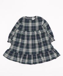 RUGGEDWORKS | ネルチェック裾フリルワンピース(シャツワンピース)