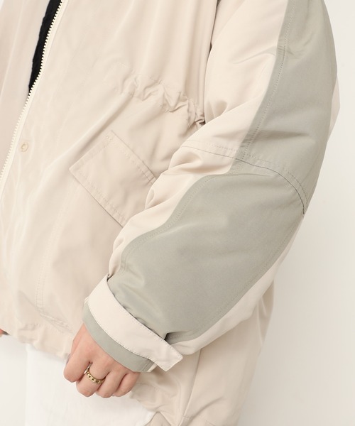 one after another NICE CLAUP（ワンアフターアナザーナイスクラップ）の「ライナーセット2wayブルゾン（ブルゾン・レディース・アイボリー/グレー/ベージュ・FREE）」の18枚目の写真