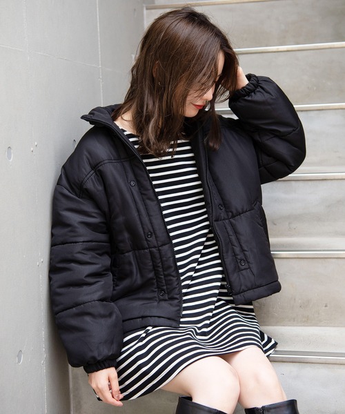 one after another NICE CLAUP（ワンアフターアナザーナイスクラップ）の「ライナーセット2wayブルゾン（ブルゾン・レディース・アイボリー/グレー/ベージュ・FREE）」の9枚目の写真