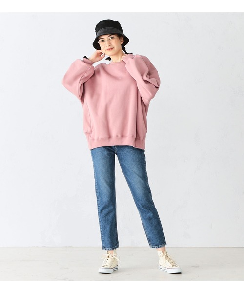 LEE リー　ヴィンテージ　カレッジロゴ　スウェット　センターロゴ刺繍　ゆるダボ 90s USA製 LEE リー ワッペン カレッジロゴ スウェット L グレー