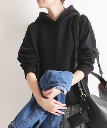 裏毛ドロストフードパーカー【手洗い可能】◆