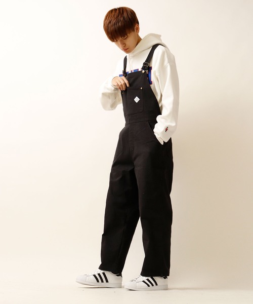 POWER TO THE PEOPLE（パワートゥーザピープル）の「POWER TO THE PEOPLE MOVINGオーバーオール（サロペット/オーバーオール・メンズ・ブラック/ベージュ/ブラウン/アイボリー/ダークオレンジ・LL/M/L）」の16枚目の写真