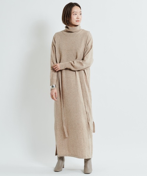 DouDou(ドゥドゥ)の「ニットセットワンピース(ワンピース・レディース・オフホワイト/ベージュ/ブルー・FREE)」の15枚目の写真