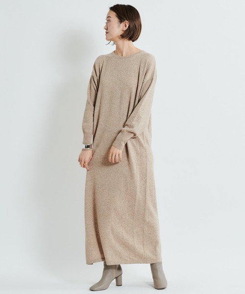 DouDou(ドゥドゥ)の「ニットセットワンピース(ワンピース・レディース・オフホワイト/ベージュ/ブルー・FREE)」の19枚目の写真