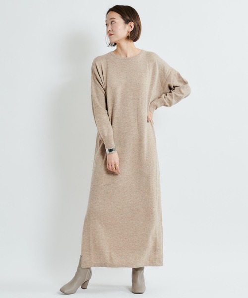 DouDou(ドゥドゥ)の「ニットセットワンピース(ワンピース・レディース・オフホワイト/ベージュ/ブルー・FREE)」の21枚目の写真