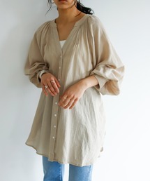 Auntie Rosa Holiday | 【Holiday】コットンスラブキーネックチュニックワンピース(ワンピース)