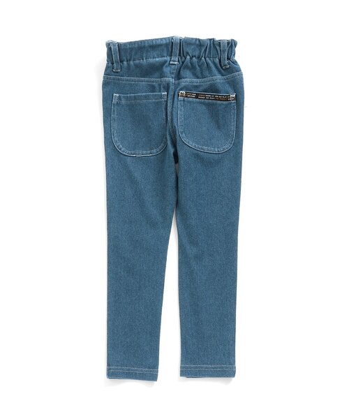 BREEZE（ブリーズ）の「デニムニットレギンス 10分丈（レギンス/スパッツ・キッズ・ブルー/ネイビー/アイボリー/ラベンダー・100/80/120/130/110/90）」の18枚目の写真