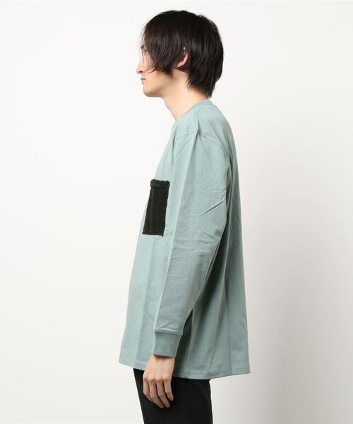 PIPING HOT FUTURE（パイピングホットフューチャー）の「BOXY FLEECE PKT LS TEE（Tシャツ/カットソー・メンズ・モスグリーン・S/M/L/XL）」の6枚目の写真
