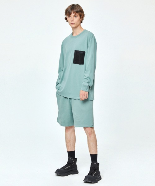 PIPING HOT FUTURE（パイピングホットフューチャー）の「BOXY FLEECE PKT LS TEE（Tシャツ/カットソー・メンズ・モスグリーン・S/M/L/XL）」の7枚目の写真