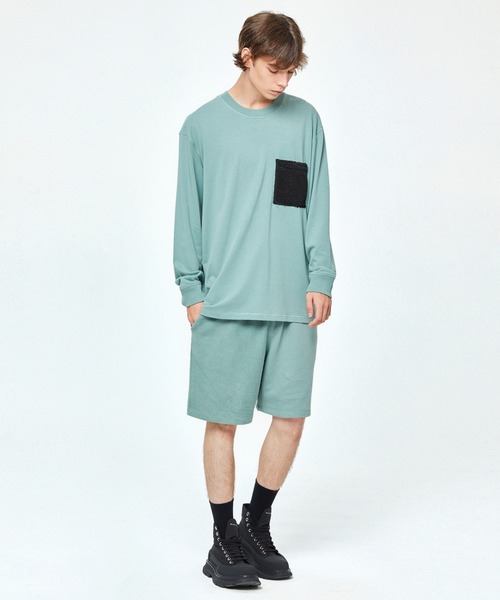 PIPING HOT FUTURE（パイピングホットフューチャー）の「BOXY FLEECE PKT LS TEE（Tシャツ/カットソー・メンズ・モスグリーン・S/M/L/XL）」の5枚目の写真