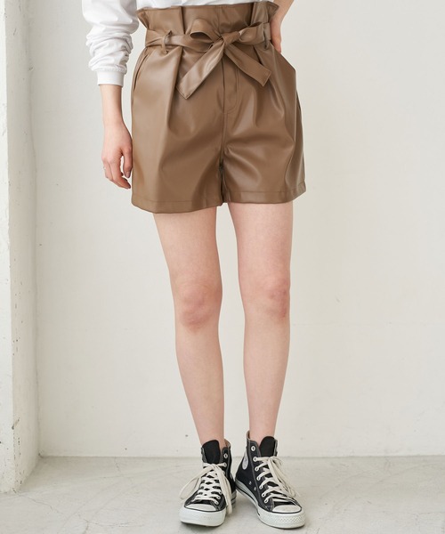 セール ベルト付きレザーショートパンツ その他パンツ Earth Music Ecology アースミュージックアンドエコロジー のファッション通販 Zozotown