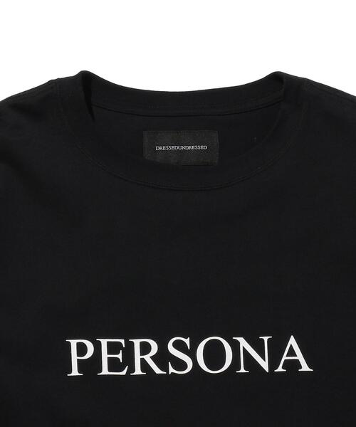 DRESSEDUNDRESSED（ドレスドアンドレスド）の「＜DRESSEDUNDRESSED＞ PERSONA TEE/Tシャツ（Tシャツ/カットソー・メンズ・ホワイト/ブラック・2/4）」の9枚目の写真