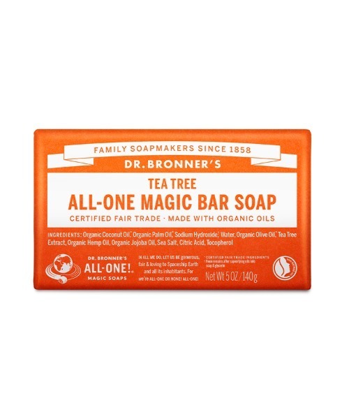 DR.BRONNER'S(ドクターブロナー)の「ドクターブロナー マジックソープバー(石鹸/ボディソープ・レディース・RO(ローズ)/EU(ユーカリ)/PE(ペパーミント)/TE(ティートゥリー)/AL(アーモンド)/CI(シトラスオレンジ)/LA(ラベンダー)/GR(グリーンティ)/SA(サンダルウッド&ジャスミン)/CH(チェリーブロッサム)/BA(ベビーマイルド)・FREE)」の1枚目の写真