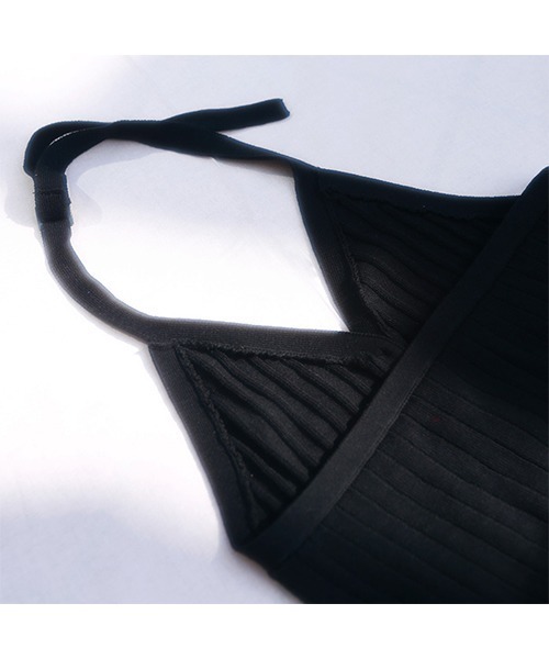 mangata(モンガータ)の「Rib knit tanktop(Tシャツ/カットソー・レディース・ブラック/ブラウン・FREE)」の9枚目の写真