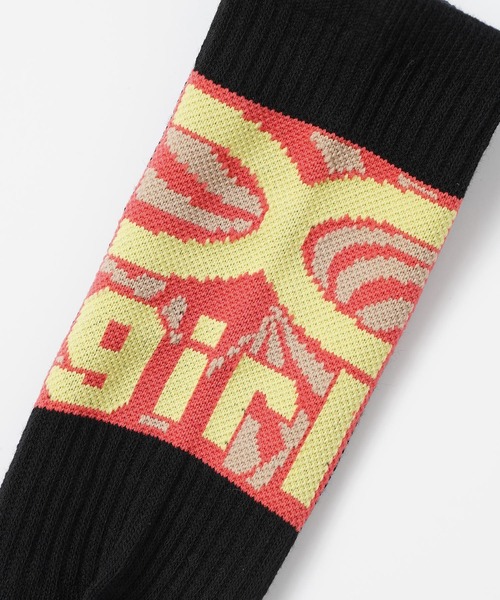 X-girl（エックスガール）の「TWISTED BOX LOGO RIB SOCKS（ソックス/靴下・レディース・ホワイト/ブラック/ベージュ・ONE SIZE）」の15枚目の写真