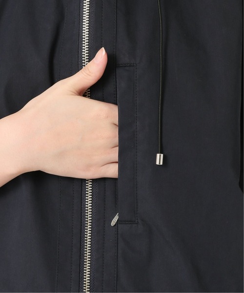 SLOBE IENA(スローブイエナ)の「T/Cツィルフードブルゾン【手洗い可能】◆(ブルゾン・レディース・ブラウン/ベージュ/ネイビー・36/38)」の16枚目の写真