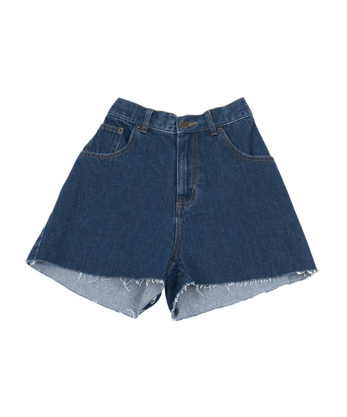 PUNYUS（プニュズ）の「デニムショートパンツ（デニムパンツ・レディース・ライトブルー/インディゴブルー/ブルー系その他/ブラック・3/2/1/4）」の5枚目の写真