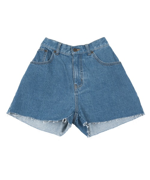 PUNYUS（プニュズ）の「デニムショートパンツ（デニムパンツ・レディース・ライトブルー/インディゴブルー/ブルー系その他/ブラック・3/2/1/4）」の8枚目の写真