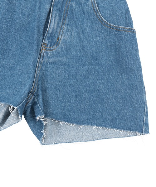 PUNYUS（プニュズ）の「デニムショートパンツ（デニムパンツ・レディース・ライトブルー/インディゴブルー/ブルー系その他/ブラック・3/2/1/4）」の12枚目の写真