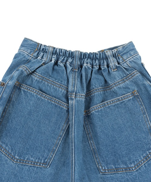 PUNYUS（プニュズ）の「デニムショートパンツ（デニムパンツ・レディース・ライトブルー/インディゴブルー/ブルー系その他/ブラック・3/2/1/4）」の6枚目の写真