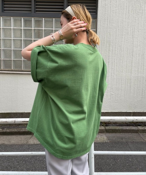 CIAOPANIC（チャオパニック）の「【SCREEN STARS/スクリーンスターズ】ボックスビッグTシャツ/ビッグシルエット（Tシャツ/カットソー・レディース・ブラウン/オフホワイト/ピンク/グリーン・FREE）」の3枚目の写真