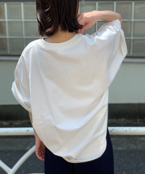 CIAOPANIC（チャオパニック）の「【SCREEN STARS/スクリーンスターズ】ボックスビッグTシャツ/ビッグシルエット（Tシャツ/カットソー・レディース・ブラウン/オフホワイト/ピンク/グリーン・FREE）」の12枚目の写真