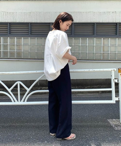 CIAOPANIC（チャオパニック）の「【SCREEN STARS/スクリーンスターズ】ボックスビッグTシャツ/ビッグシルエット（Tシャツ/カットソー・レディース・ブラウン/オフホワイト/ピンク/グリーン・FREE）」の14枚目の写真