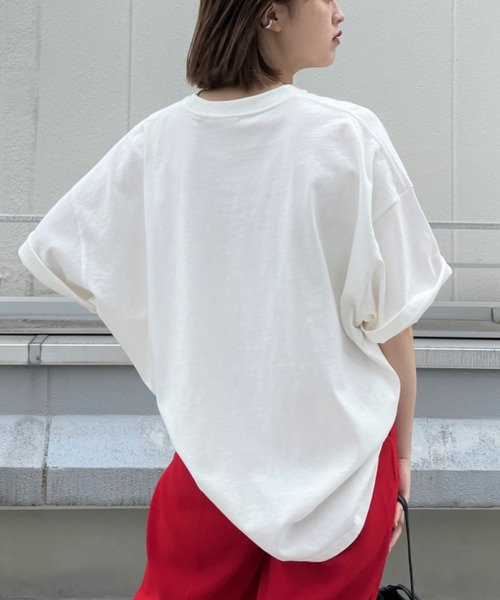 CIAOPANIC（チャオパニック）の「【SCREEN STARS/スクリーンスターズ】ボックスビッグTシャツ/ビッグシルエット（Tシャツ/カットソー・レディース・ブラウン/オフホワイト/ピンク/グリーン・FREE）」の17枚目の写真