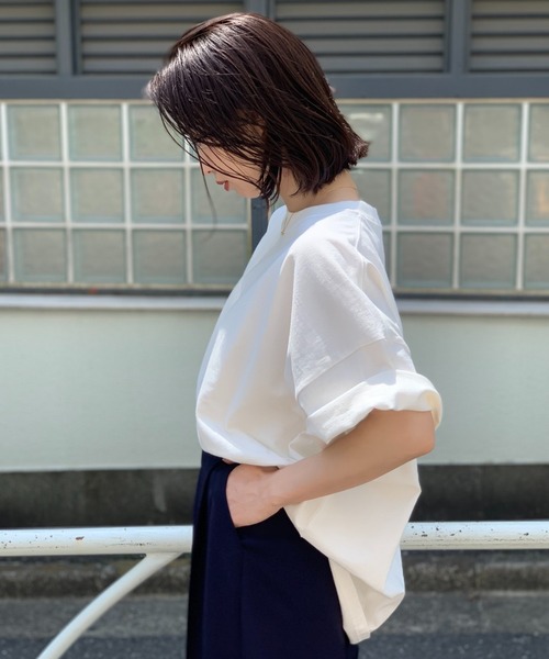 CIAOPANIC（チャオパニック）の「【SCREEN STARS/スクリーンスターズ】ボックスビッグTシャツ/ビッグシルエット（Tシャツ/カットソー・レディース・ブラウン/オフホワイト/ピンク/グリーン・FREE）」の11枚目の写真