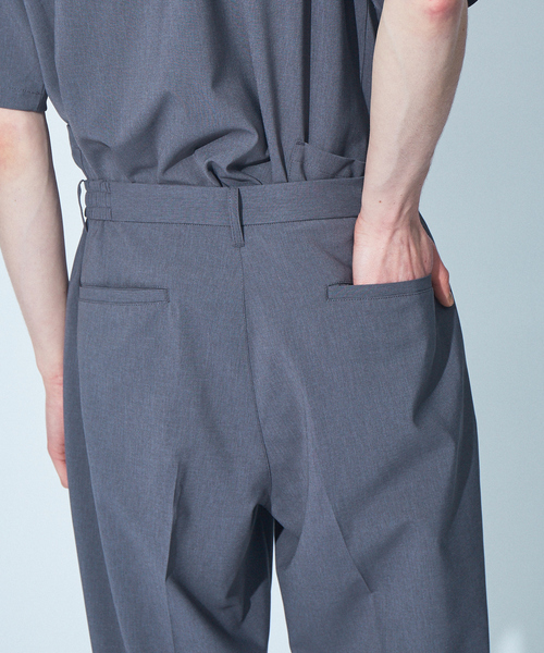 MYSELF ABAHOUSE（マイセルフアバハウス）の「【MYSELF ABAHOUSE】POLYTOROTEX ワンタック イージーパンツ（その他パンツ・メンズ・ブラック/ベージュ/グレー/ライトブラウン・46/48）」の10枚目の写真