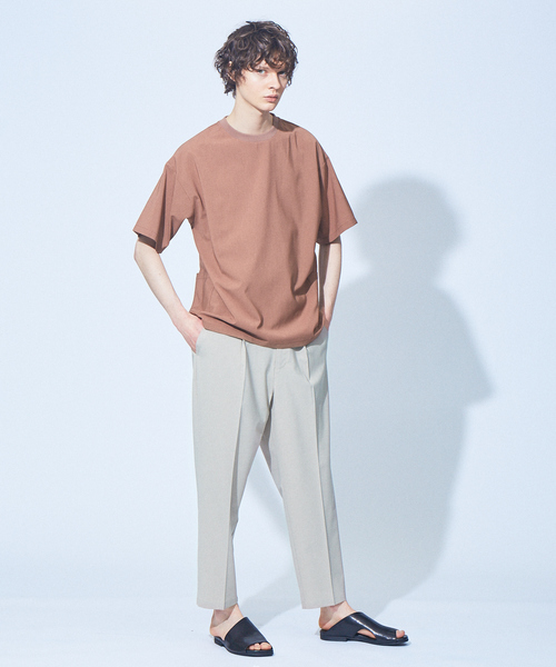 MYSELF ABAHOUSE（マイセルフアバハウス）の「【MYSELF ABAHOUSE】POLYTOROTEX ワンタック イージーパンツ（その他パンツ・メンズ・ブラック/ベージュ/グレー/ライトブラウン・46/48）」の19枚目の写真