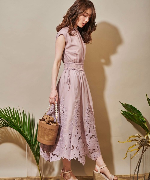 NOELA（ノエラ）の「パールハンドルコンビバッグ（かごバッグ・レディース・ピンク/ベージュ/ブラウン・FREE）」の4枚目の写真