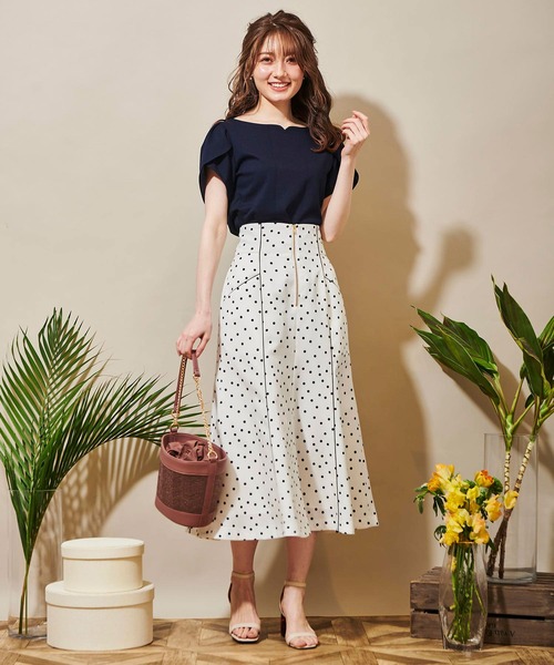 NOELA（ノエラ）の「パールハンドルコンビバッグ（かごバッグ・レディース・ピンク/ベージュ/ブラウン・FREE）」の11枚目の写真