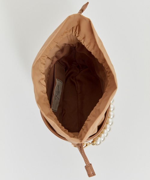 NOELA（ノエラ）の「パールハンドルコンビバッグ（かごバッグ・レディース・ピンク/ベージュ/ブラウン・FREE）」の14枚目の写真