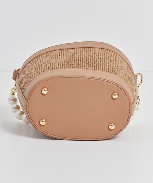 NOELA（ノエラ）の「パールハンドルコンビバッグ（かごバッグ・レディース・ピンク/ベージュ/ブラウン・FREE）」の16枚目の写真